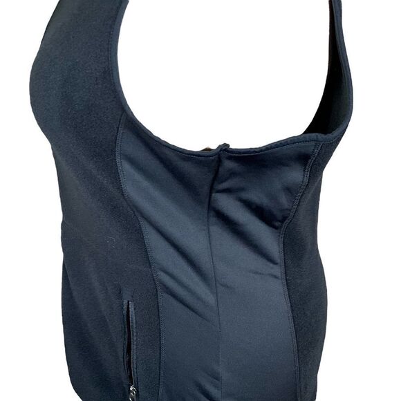 Port Authority Women's Fleece Vest Size XXL Black Zip Front - Picture 8 of 14